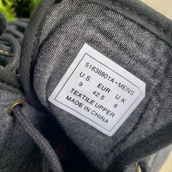 NWT LEVI'S Lace-up High-top Denim/Leather Boots 9 - Picture 7 of 9